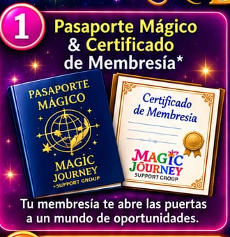 Pasaporte M&aacute;gico y certificado de membres&iacute;a